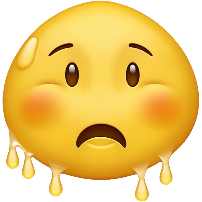 make a normal emoji that laughs and looks sad at the same time emoji