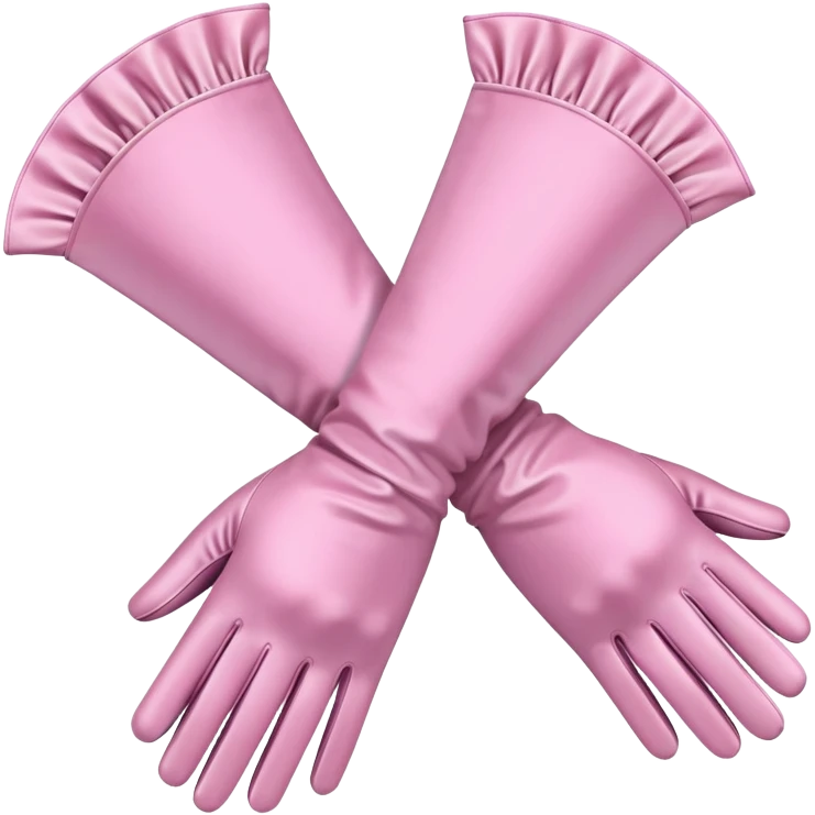 Pair of women’s powder pink opera gloves, elegant emoji