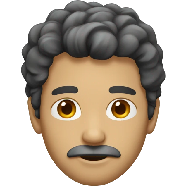 man without mustache emoji