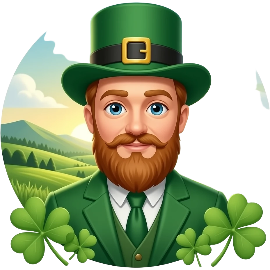 st Patrick's aesthetic background not church emoji