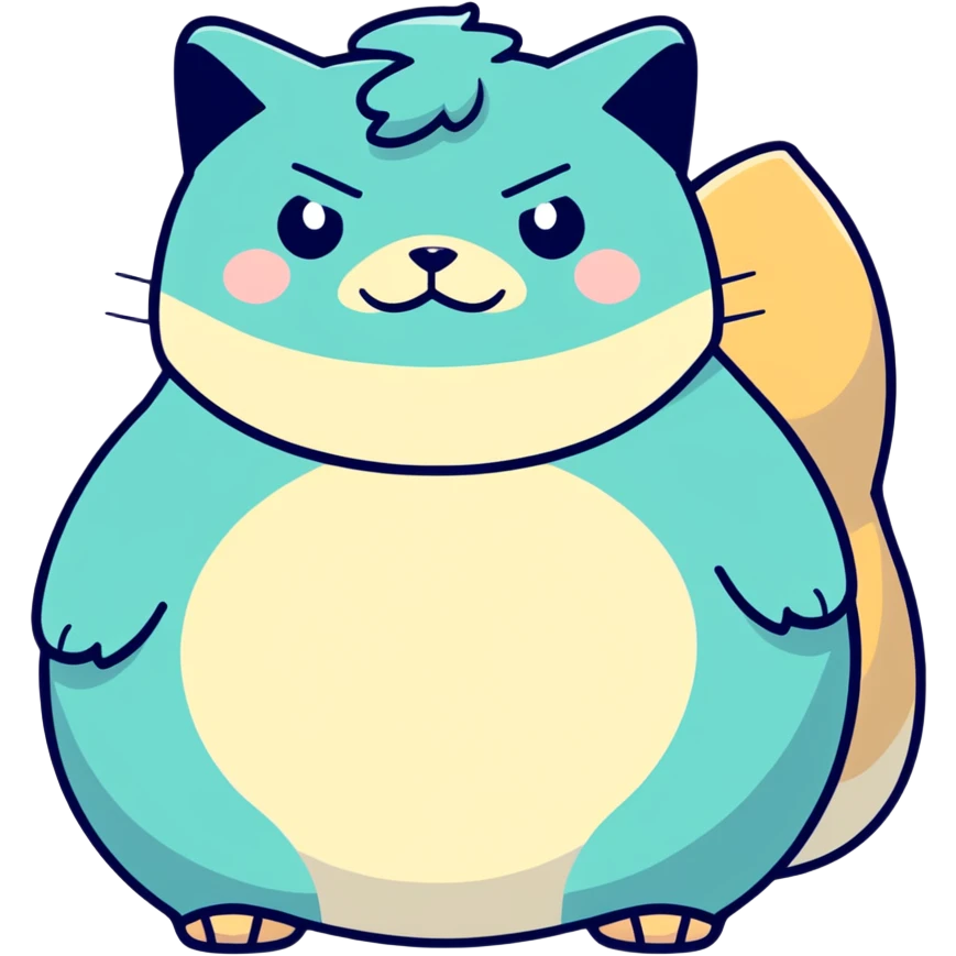 a snorlax with a corgi emoji