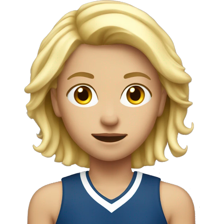 blonde masculine girl sporty emoji