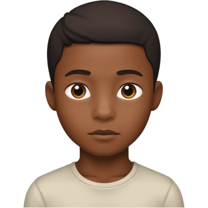 Black boy no clothes  emoji