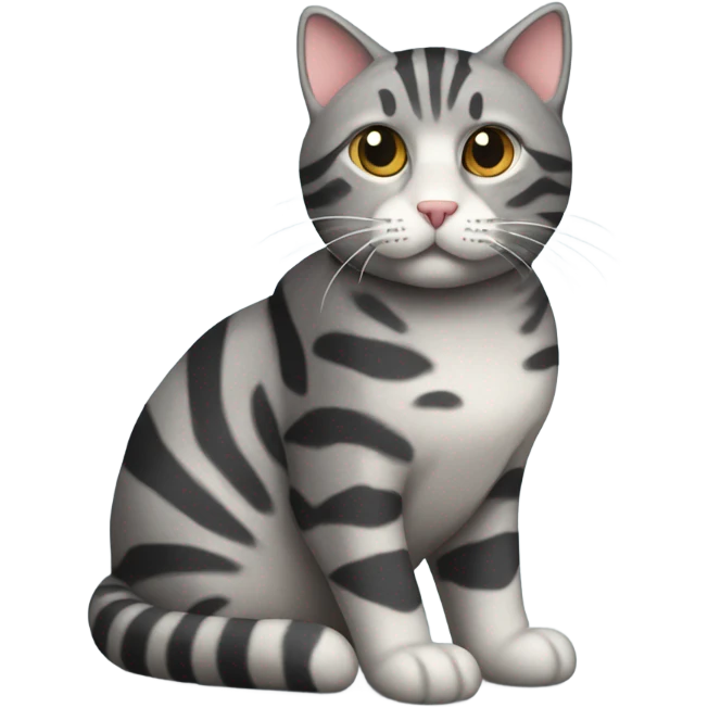 Grey tabby cat emoji
