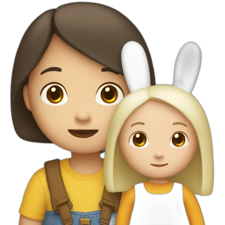 Miffy and Melanie emoji