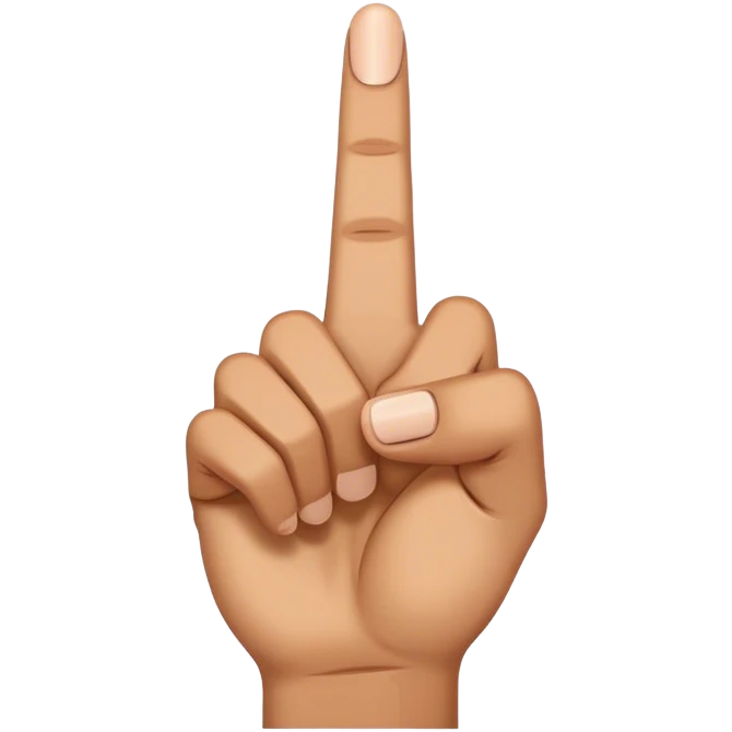 Middle finger emoji