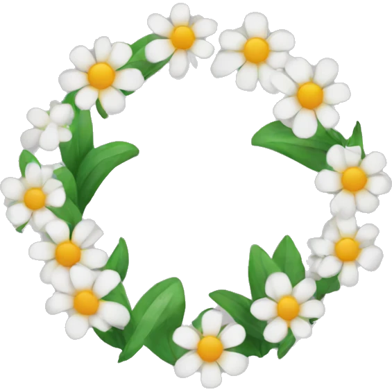 Flowers in a circle emoji