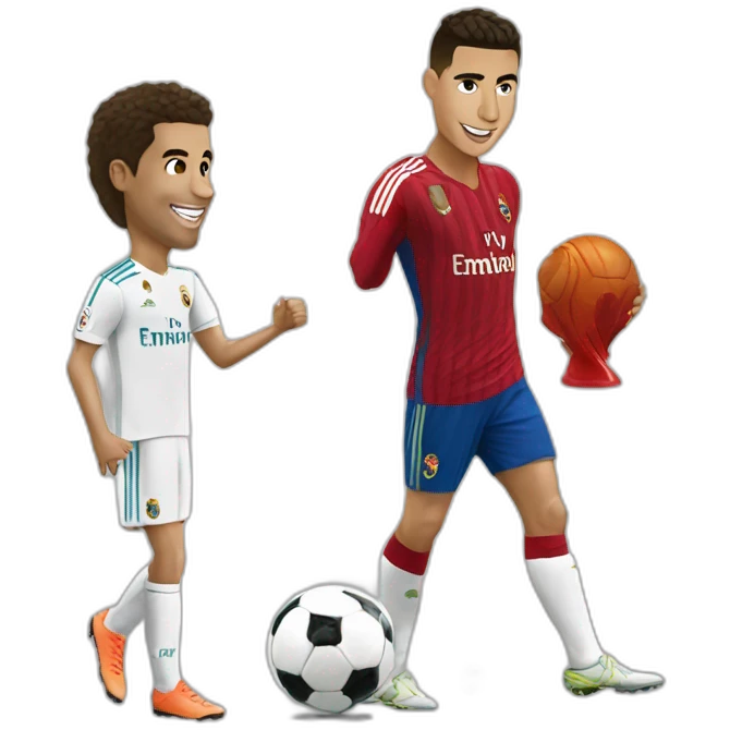Ronaldo with réal Madrid  emoji
