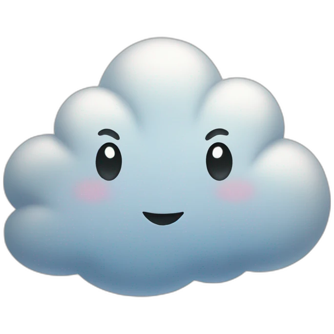 cheerful cloud emoji