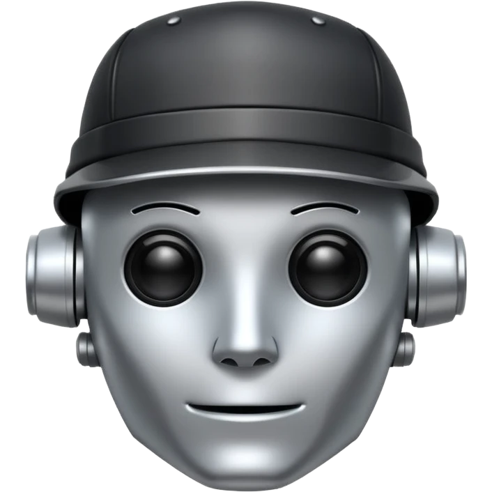 robot wearing a cap emoji