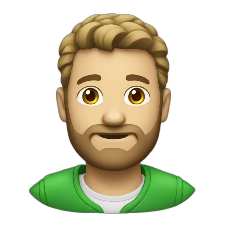 Un homme vert  emoji