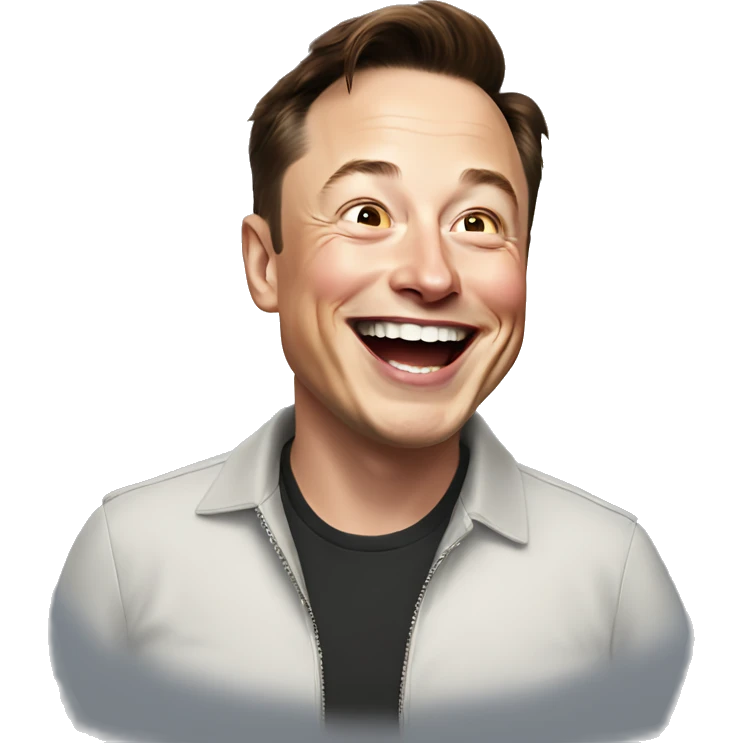 Elon Musk Laughing emoji