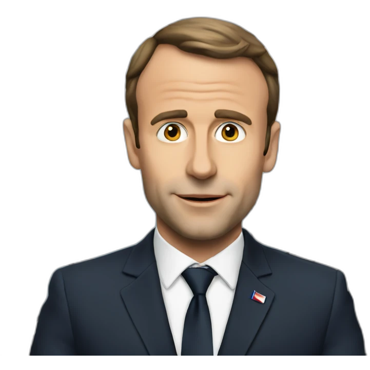 Macron travelling emoji