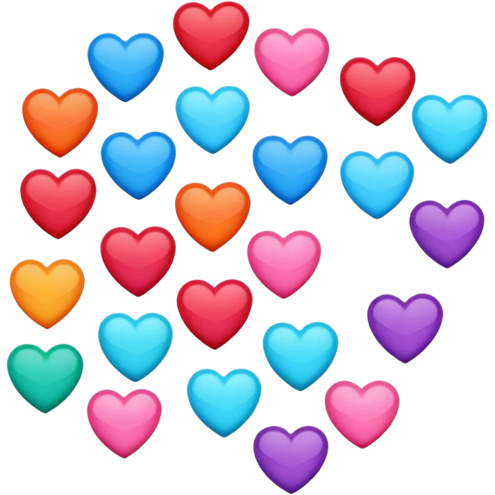 ❤️🩷🧡💛💚💙🩵💜 emoji