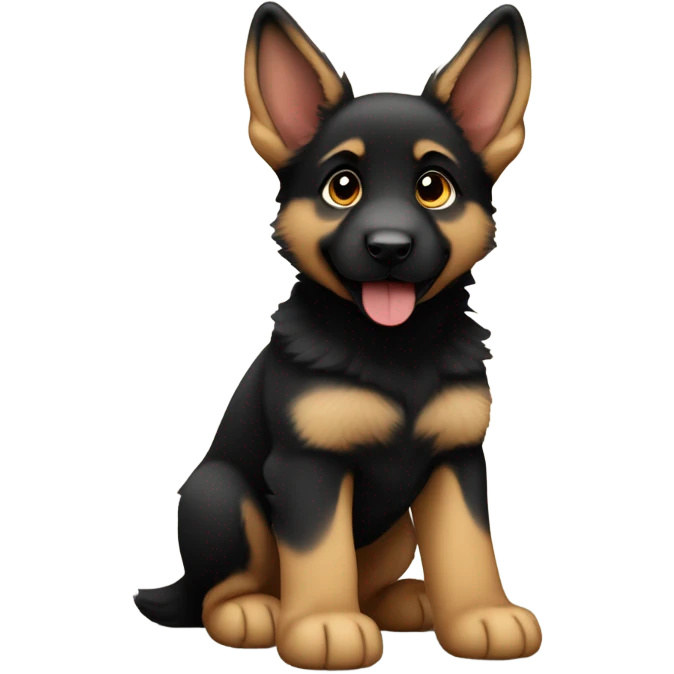 German shepherd puppy emoji