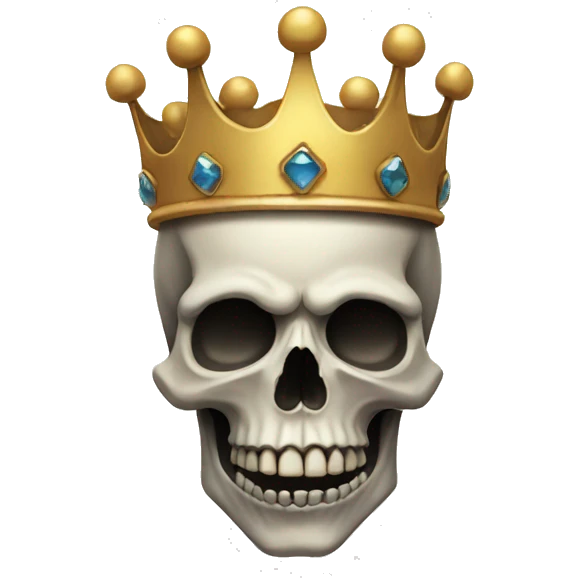 skull with a crown emoji