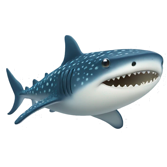 cute whale shark emoji