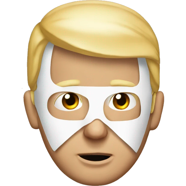 Donald trump with ear bandage emoji