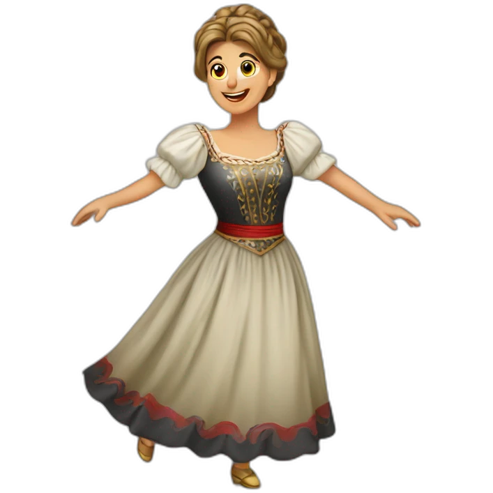 serbian lady dance  emoji
