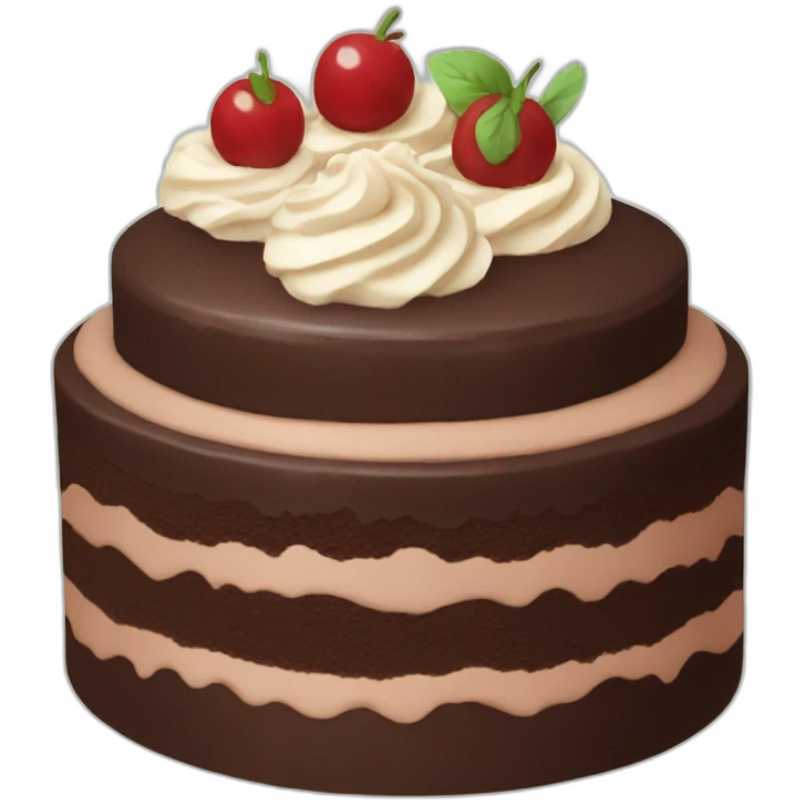 Chocolate cake emoji