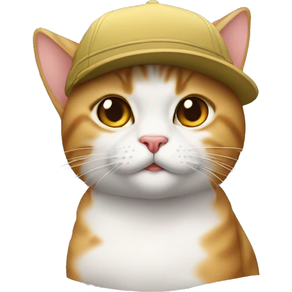 gato con gorra emoji