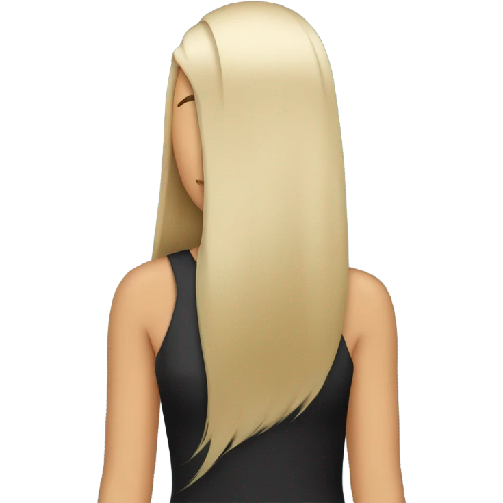 Straight hair emoji