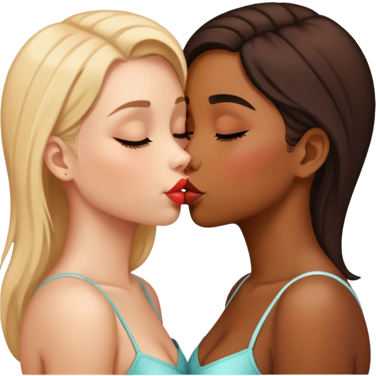 Girls kissing  emoji