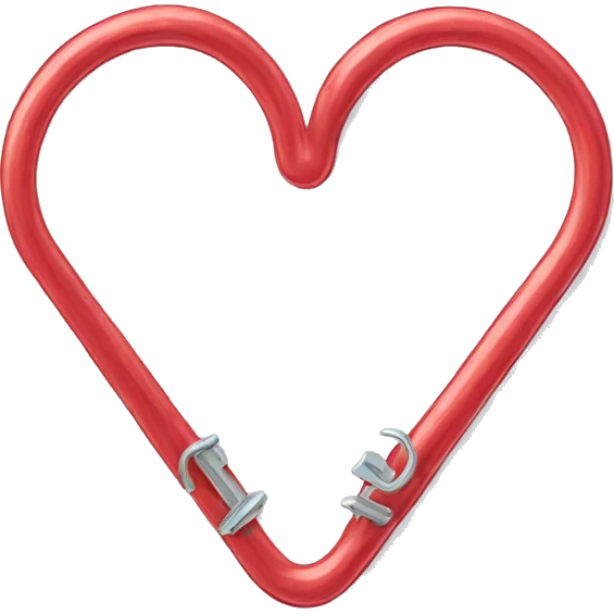 paper clip heart emoji