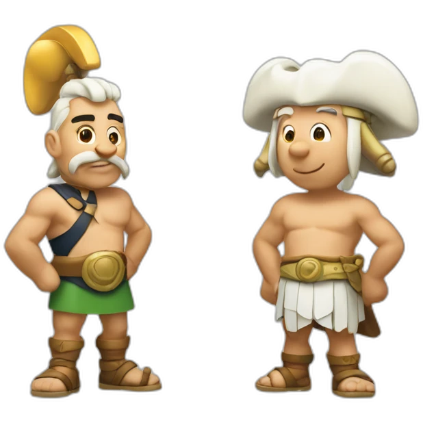 Asterics and Obelix emoji