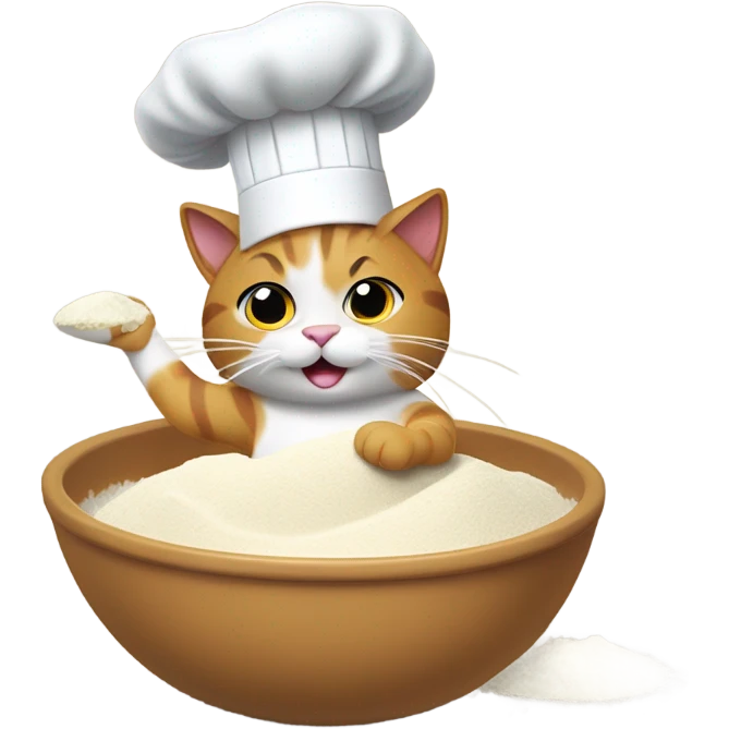 cat baking a cake emoji