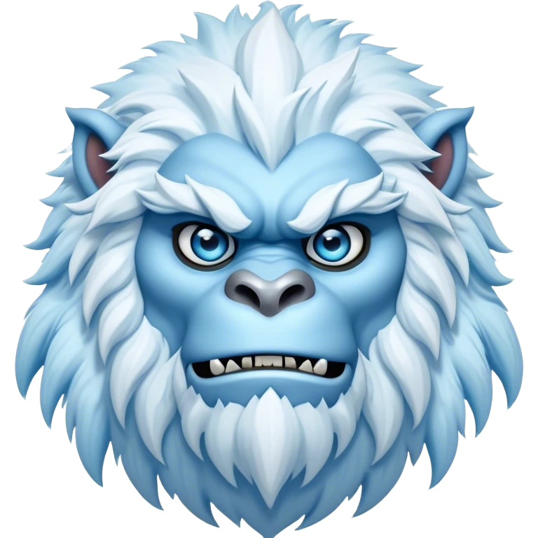 Cinematic Realistic WoW Yeti Portrait, depicted as a majestic, colossal creature of the frozen wilds, with thick, shaggy fur in pristine icy white and subtle pale blue highlights. His powerful, muscular frame and piercing ice-blue eyes exude ancient wisdom and raw strength. Rendered with lifelike texture and natural frosty lighting, high shine, noble and imposing, capturing the essence of a legendary yeti guardian. emoji