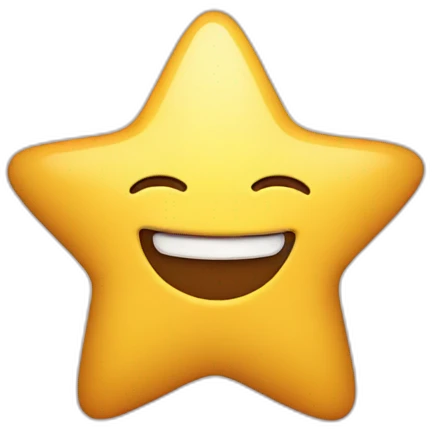 star with smile emoji
