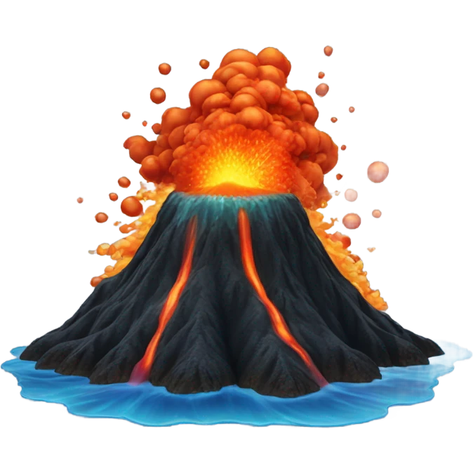 Underwater volcano  emoji