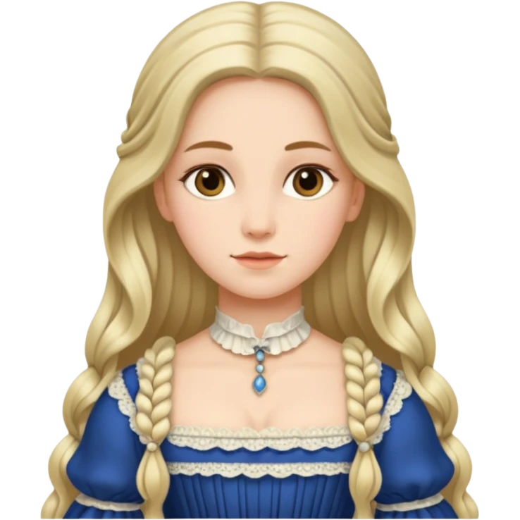 1800's european female emoji