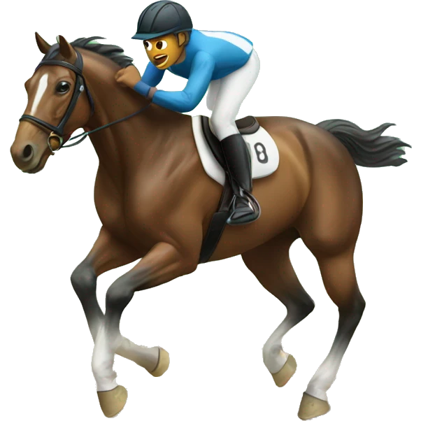 Athlete horse emoji