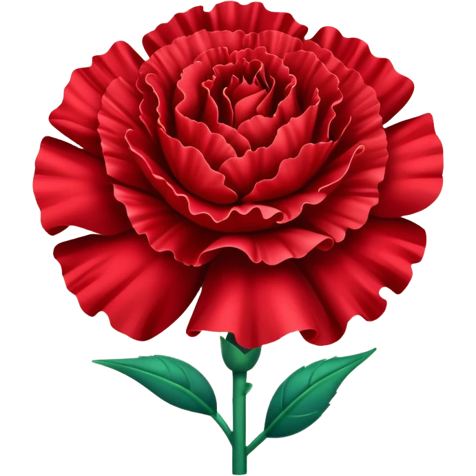 Red carnation emoji
