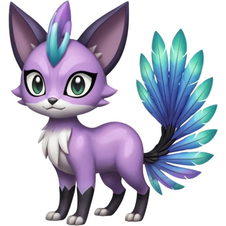 Meloetta-Purrloin-Nargacuga-Pokémon-Fakémon-fusion-hybrid-creature emoji