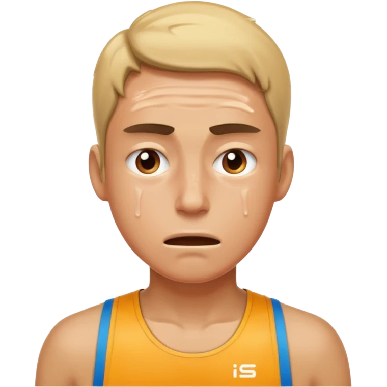 Exhausted runner emoji