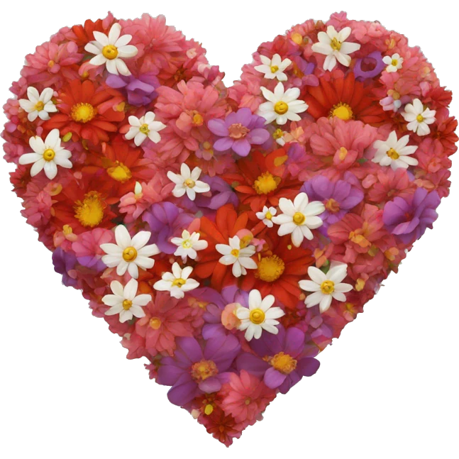 heart in flowers emoji