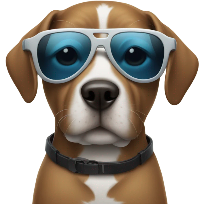 dog with cool sunglasses emoji