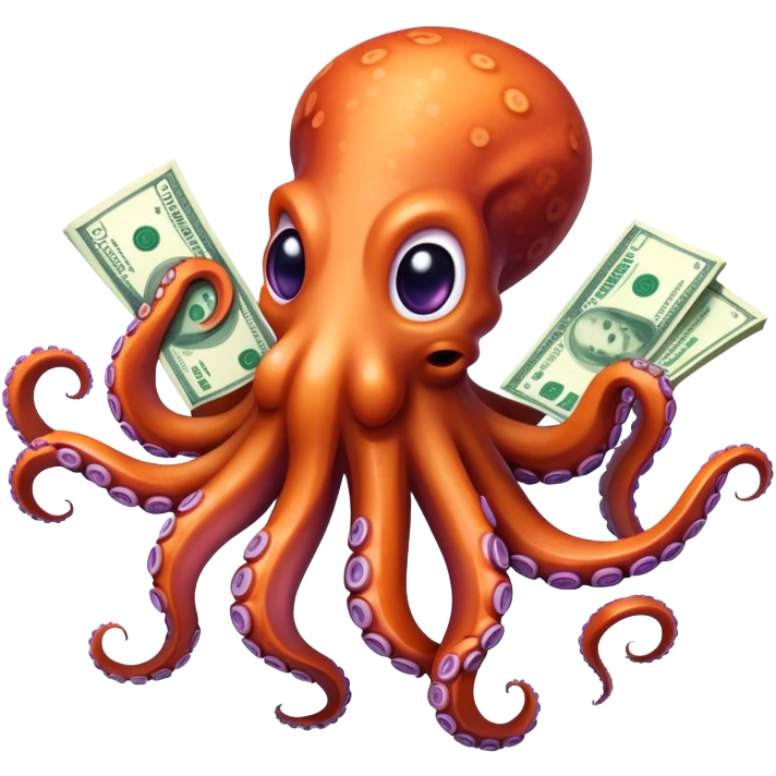 🐙+💸 emoji