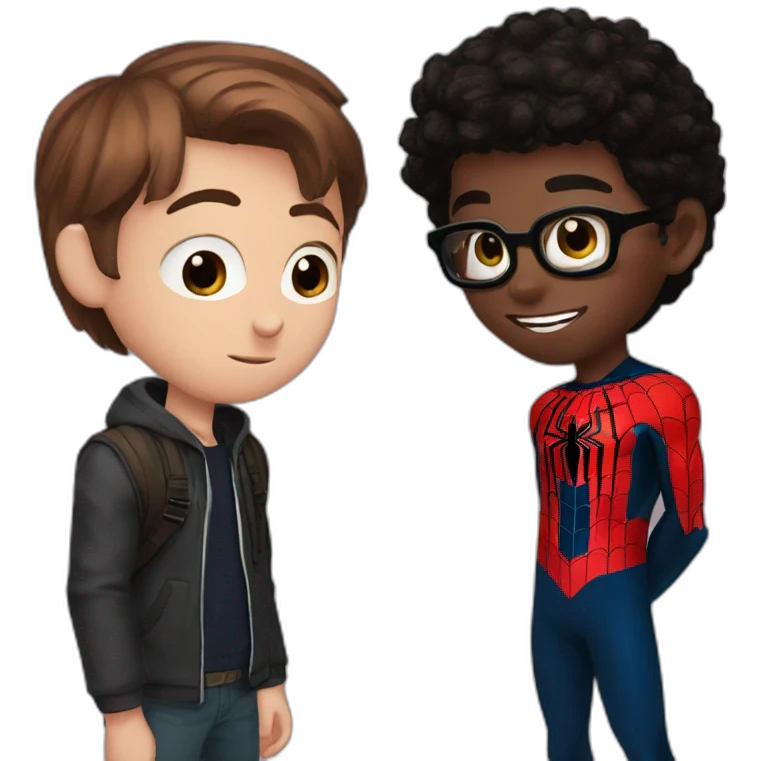 Peter Parker and Miles Morales emoji