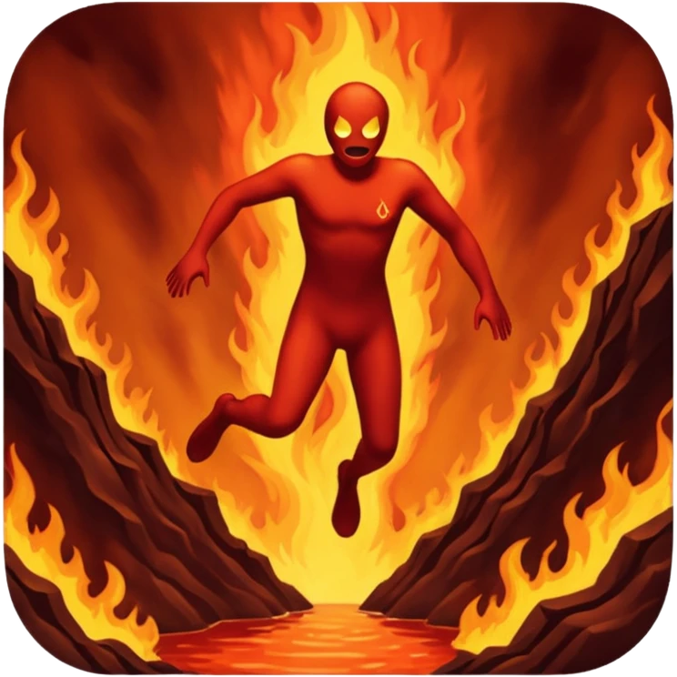 Diving into hell emoji