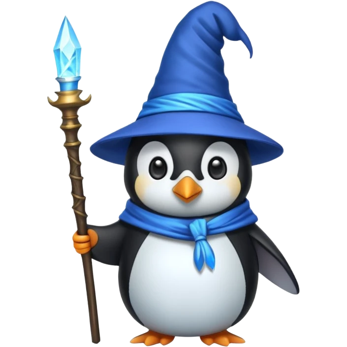 Penguin Wizard emoji