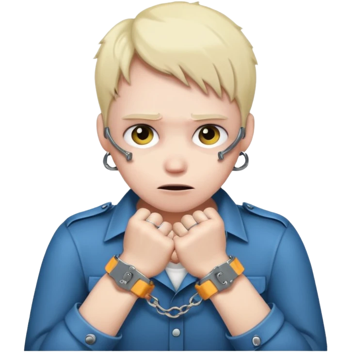 на рках наручники  emoji