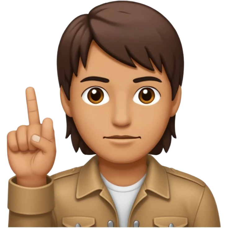 rock hand with the middle and index finger crossing over, middle behind index emoji