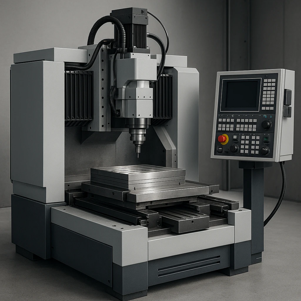 a CNC machine, industrial, detailed, modern style emoji