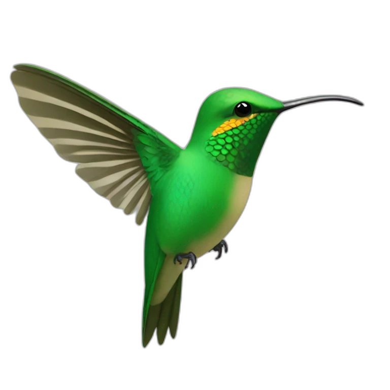 colibri en un nido  emoji