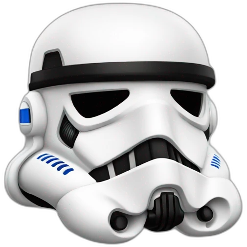 Stormtrooper-santclaus hat emoji