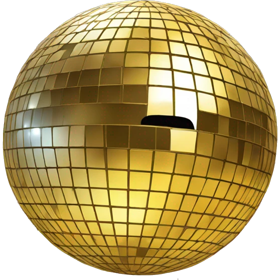 exciting disco ball emoji